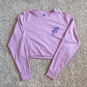 Vans longs sleeve crop top
